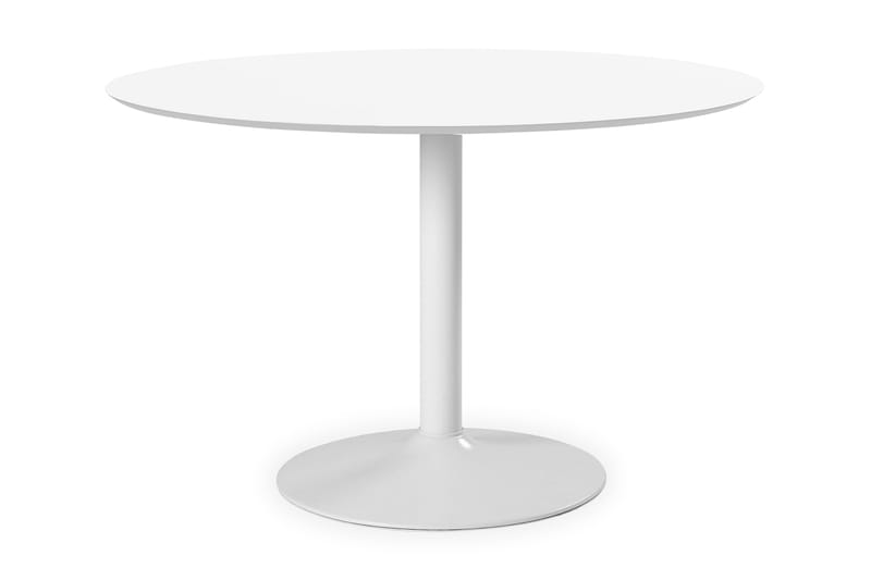 Ibiza Spisebord 110 cm Rund - Hvid - Møbler - Borde - Spisebord og køkkenbord