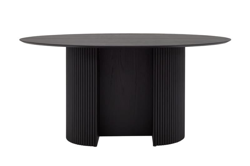 Ibuki Ovalt Spisebord 160 cm - Sort - Spisebord og køkkenbord