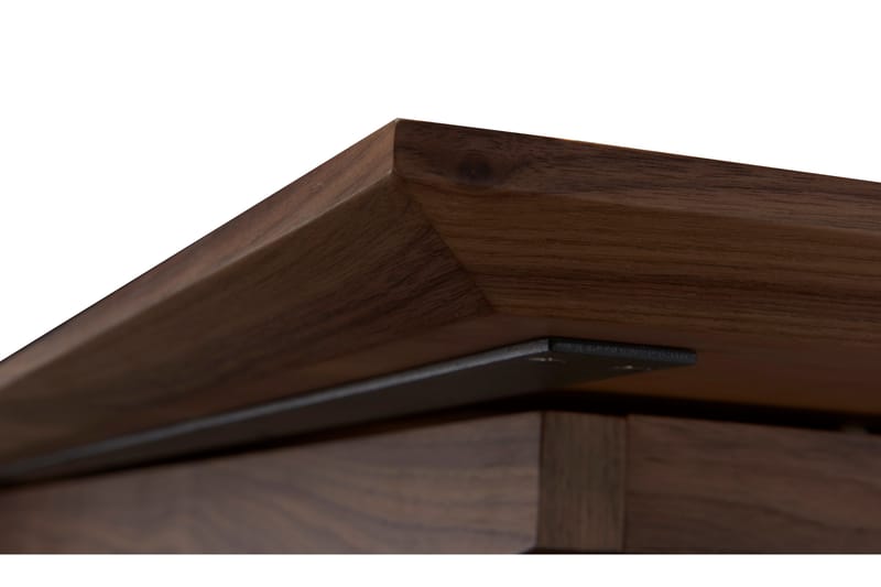 Idir Spisebord 200 cm Valnøddefiner - Brun/Sort - Spisebord og køkkenbord