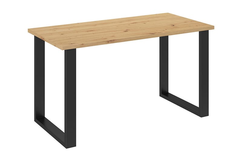 Imper spisebord 138 cm - Natur / sort - Møbler - Borde - Spisebord og køkkenbord