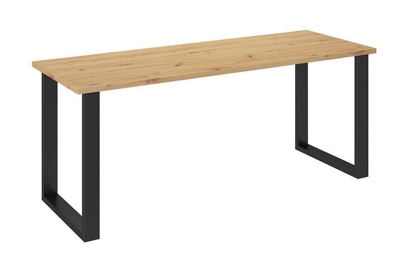 Imper spisebord 185 cm - Natur / sort - Møbler - Borde - Spisebord og køkkenbord