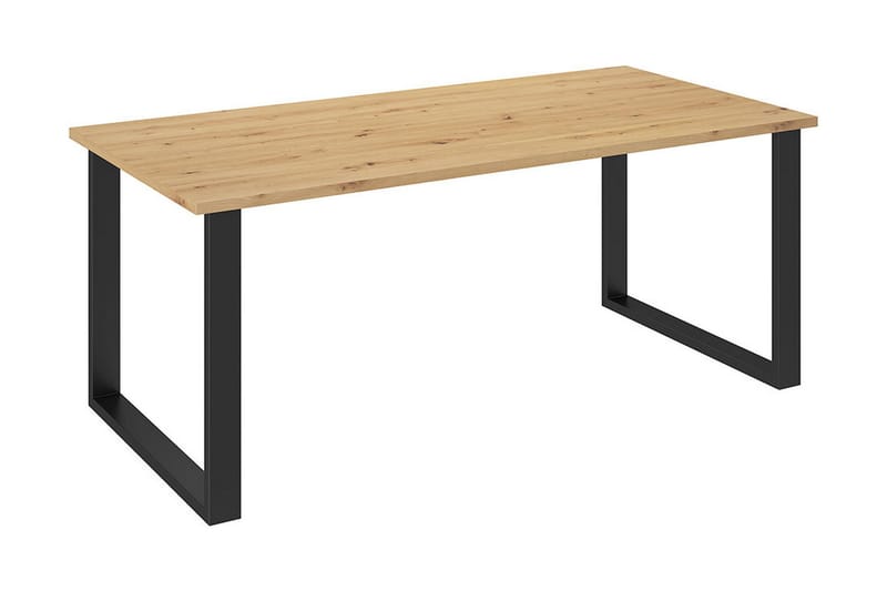 Imper spisebord 185 cm - Natur / sort - Møbler - Borde - Spisebord og køkkenbord