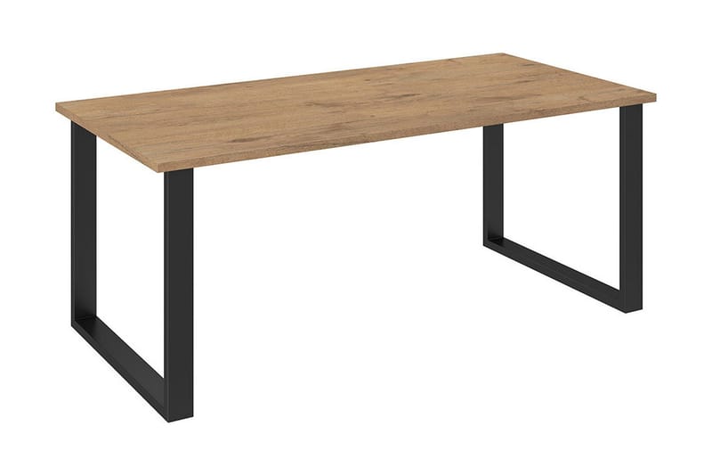 Imper spisebord 185 cm - Natur / sort - Møbler - Borde - Spisebord og køkkenbord
