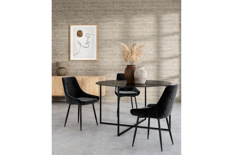 Indy Spisebord 130 cm - Glas/Metal - Møbler - Borde - Spisebord og køkkenbord
