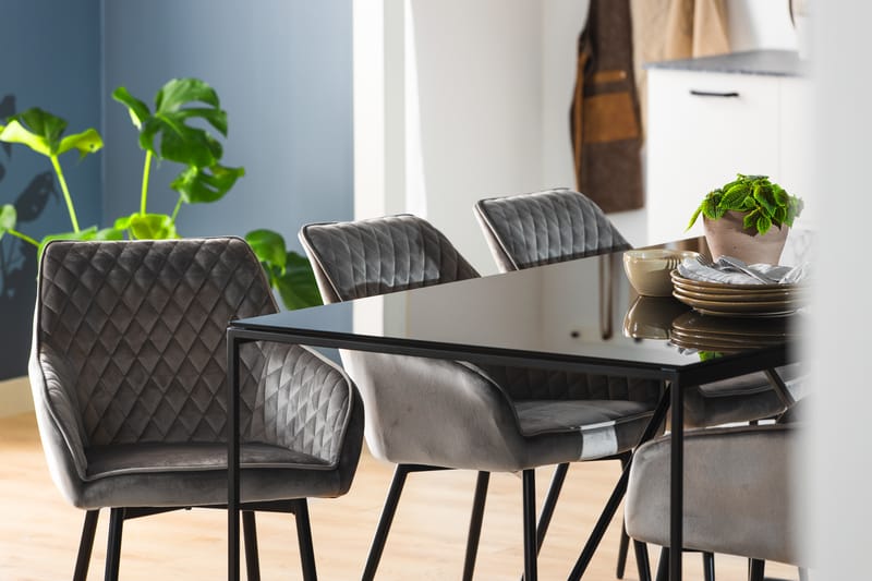 Indy Spisebord 180 cm - Glas/Metal - Møbler - Borde - Spisebord og køkkenbord