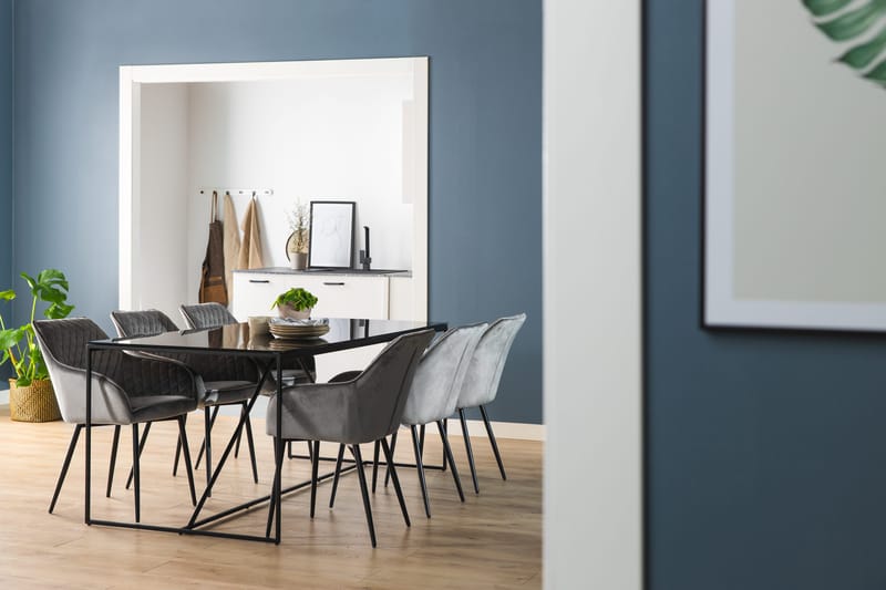 Indy Spisebord 180 cm - Glas/Metal - Møbler - Borde - Spisebord og køkkenbord