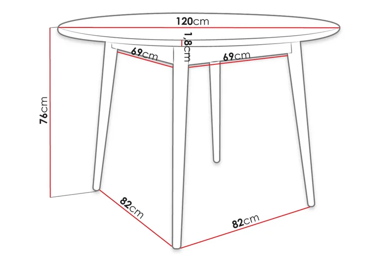 Ingram Spisebord - Møbler - Borde - Spisebord og køkkenbord