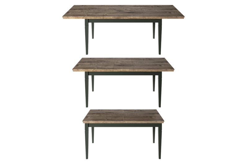 Ivreri Udvideligt Spisebord 160 cm - Khaki/Natur - Møbler - Borde - Spisebord og køkkenbord