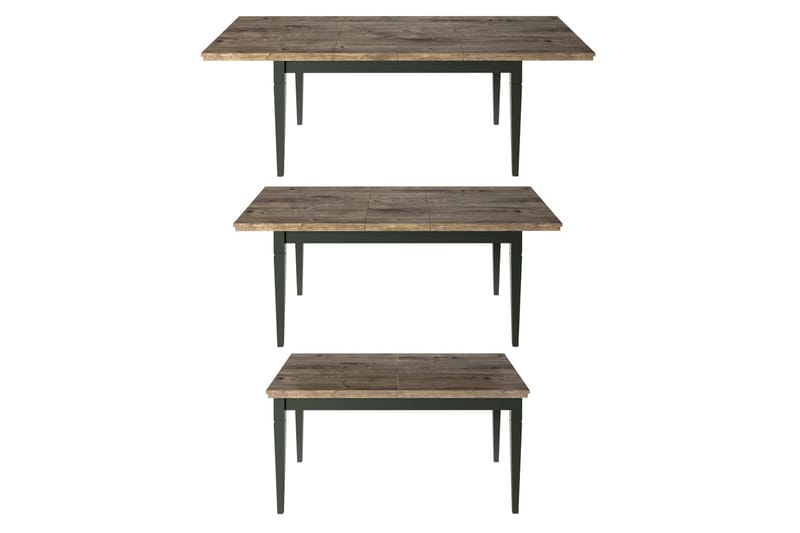 Ivreri Udvideligt Spisebord 160 cm - Khaki/Natur - Spisebord og køkkenbord