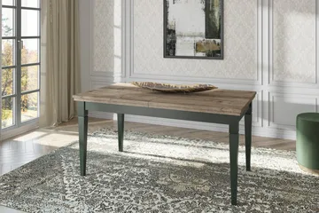 Ivreri Udvideligt Spisebord 160 cm - Khaki/Natur - Møbler - Borde - Spisebord og køkkenbord