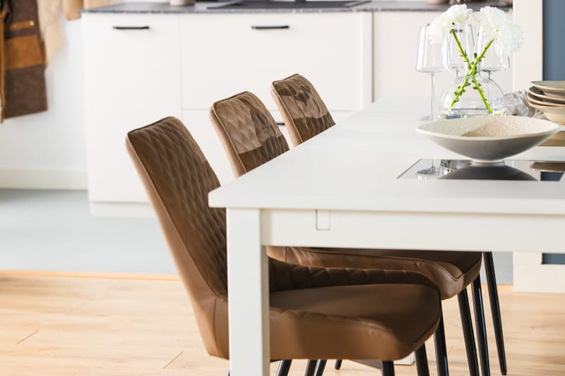 Jasmin Udvideligt Spisebord 180 cm - Hvid - Møbler - Borde - Spisebord og køkkenbord