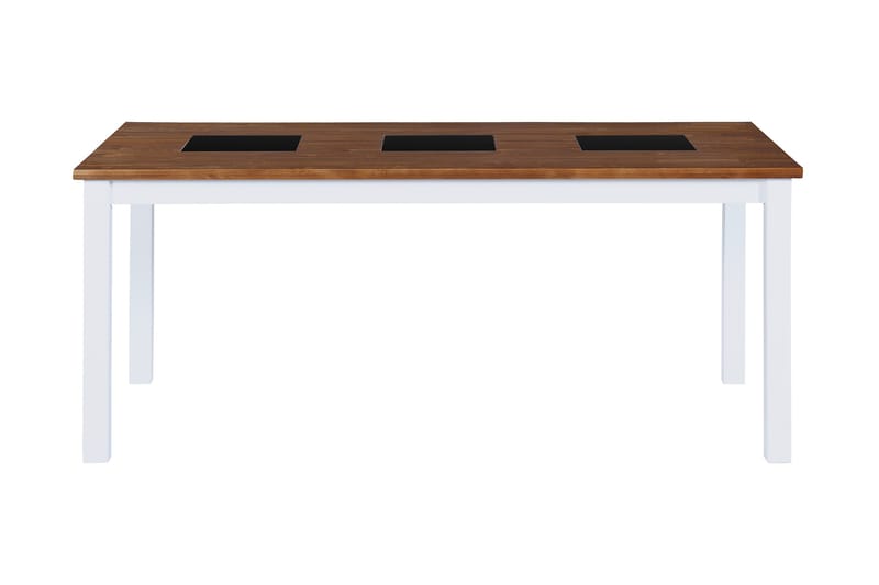 Jasmin Udvideligt Spisebord 90 cm - Natur/Hvid/Sort - Spisebord og køkkenbord
