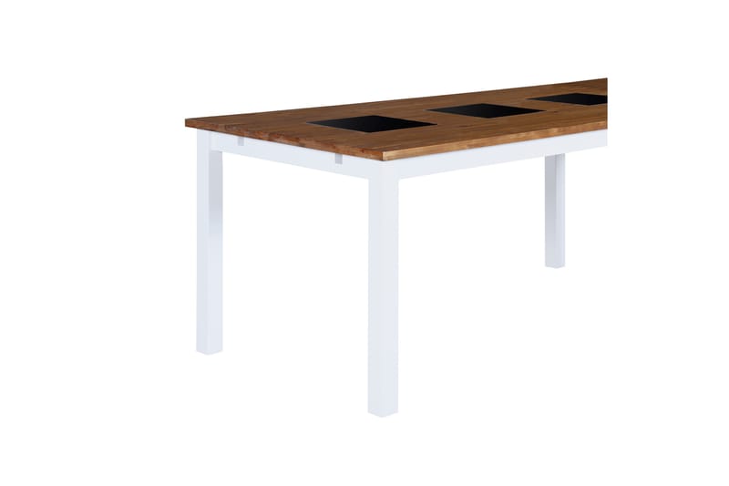 Jasmin Udvideligt Spisebord 90 cm - Natur/Hvid/Sort - Møbler - Borde - Spisebord og køkkenbord