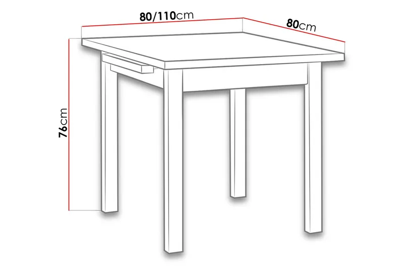 Jeni Spisebord 120 cm - Mørk træ - Møbler - Borde - Spisebord og køkkenbord