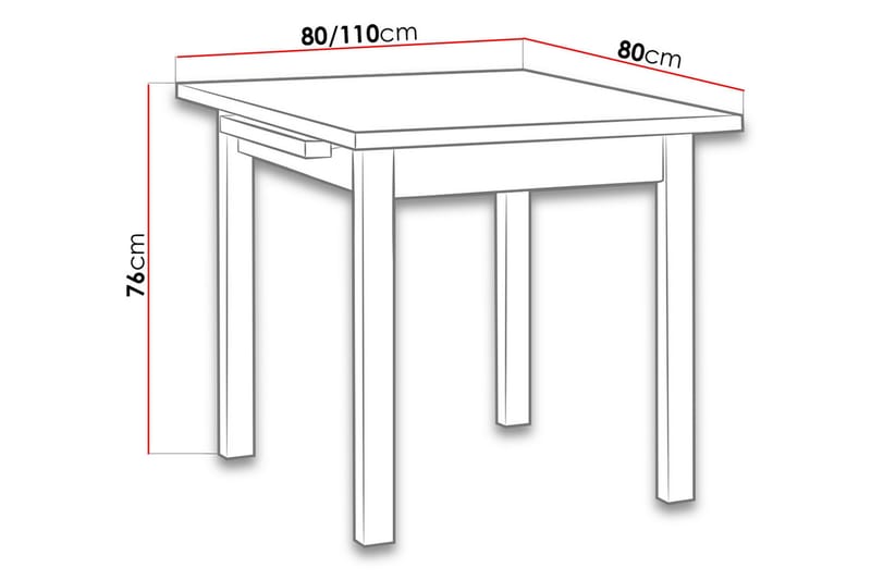 Jeni Spisebord 120 cm - Mørk træ - Møbler - Borde - Spisebord og køkkenbord