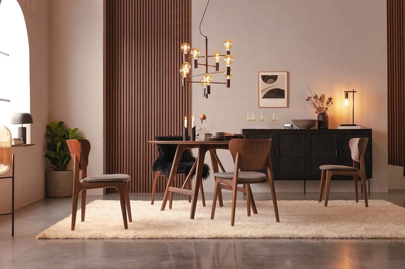 Jerup Spisebord 120 cm  Rundt - Brun - Møbler - Borde - Spisebord og køkkenbord