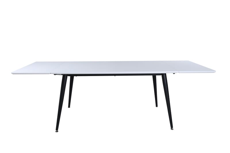 Jimmy Udvideligtt Spisebord 150 cm - Hvit/Svart - Møbler - Borde - Spisebord og køkkenbord