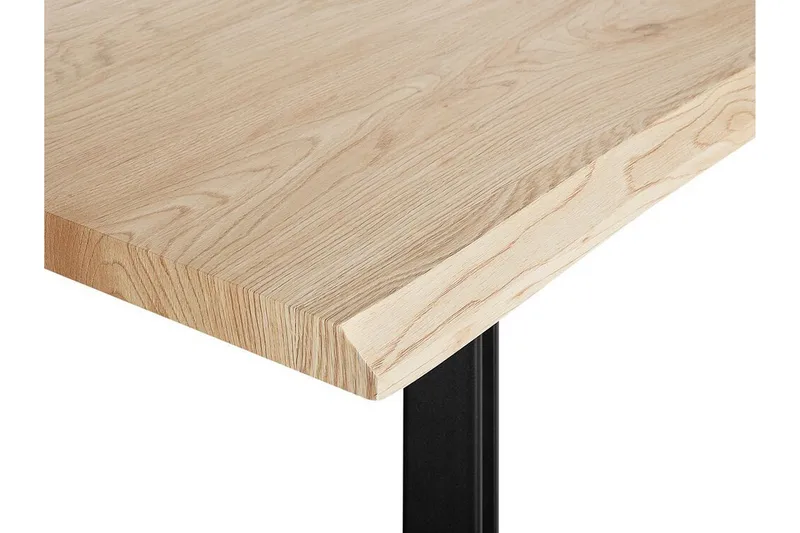 Joyl Rektangulært Spisebord 180x90 cm i Eg med Metalfinish - Beige - Møbler - Borde - Spisebord og køkkenbord