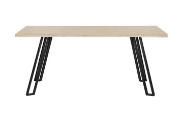 Joyl Rektangulært Spisebord 180x90 cm i Eg med Metalfinish - Beige - Møbler - Borde - Spisebord og køkkenbord
