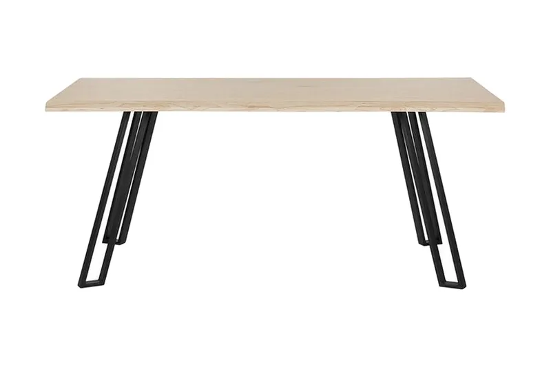 Joyl Rektangulært Spisebord 180x90 cm i Eg med Metalfinish, Beige