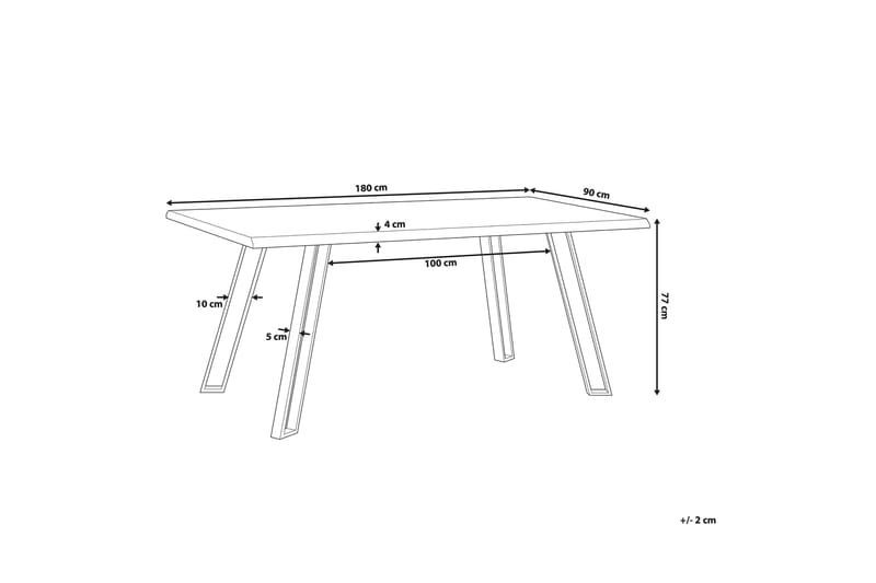 Joyl Spisebord 180x90 cm - Træ / natur - Spisebord og køkkenbord