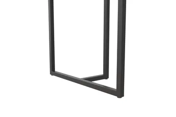 Kaiti Rektangulært Spisebord 163 cm i Metal og Træ med Marmorudseende - Sort - Møbler - Borde - Spisebord og køkkenbord
