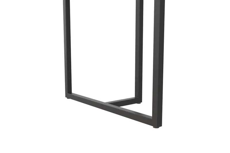 Kaiti Rektangulært Spisebord 163 cm i Metal og Træ med Marmorudseende - Sort - Møbler - Borde - Spisebord og køkkenbord
