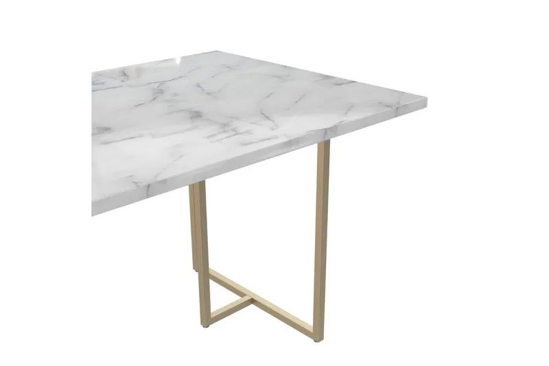 Kaiti Spisebord Marmor - Hvid - Møbler - Borde - Spisebord og køkkenbord