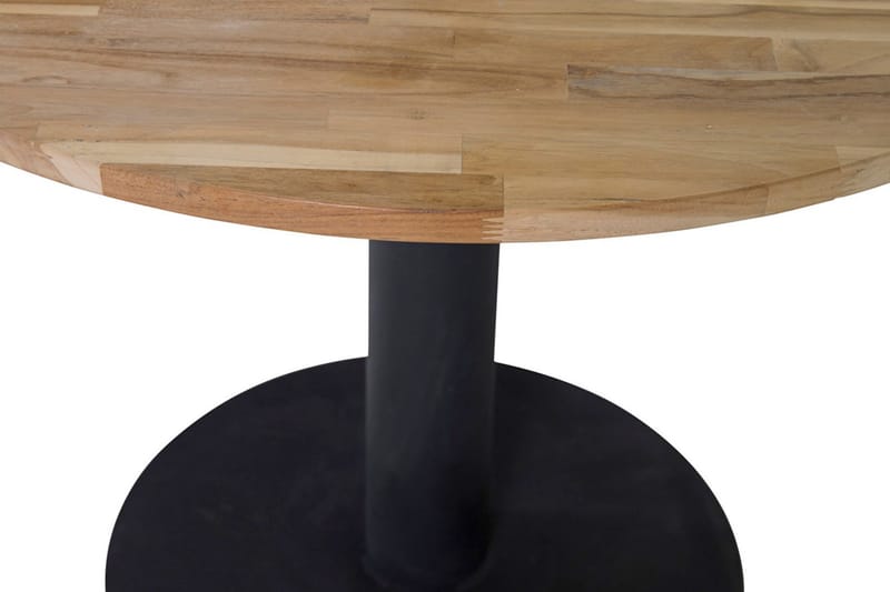Kimberlee Bord 140 cm Rund Træ/Natur/Sort - Spisebord og køkkenbord