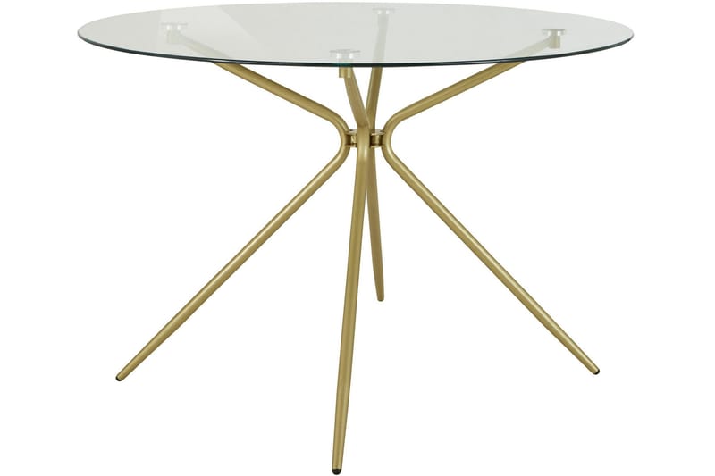Kingsnorth Spisebord Rundt 110 cm - Messing - Møbler - Borde - Spisebord og køkkenbord