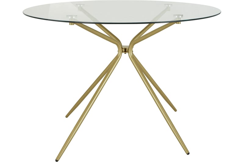 Kingsnorth Spisebord Rundt 110 cm - Messing - Møbler - Borde - Spisebord og køkkenbord