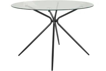 Kingsnorth Spisebord Rundt 110 cm - Sort - Møbler - Borde - Spisebord og køkkenbord
