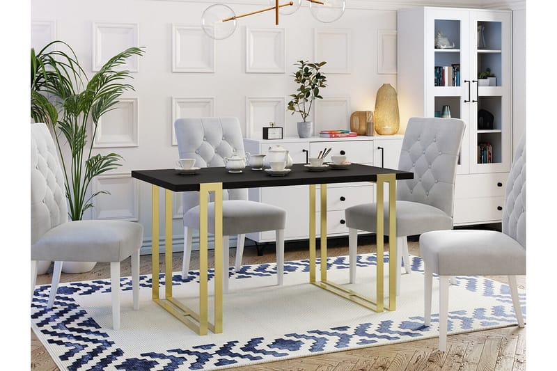 Kintore SpiseBord 80 cm - Sort - Møbler - Borde - Spisebord og køkkenbord