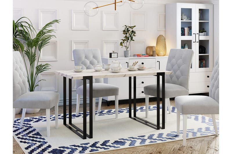 Kintore SpiseBord 80 cm - Sort - Møbler - Borde - Spisebord og køkkenbord