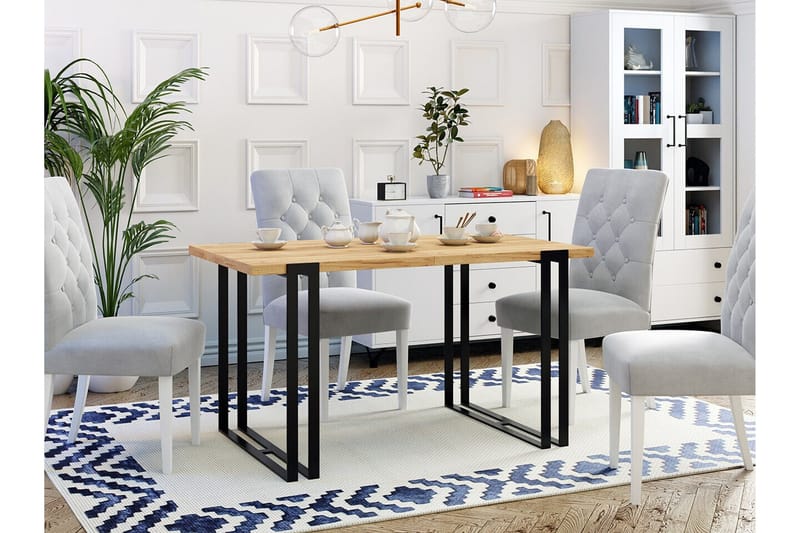 Kintore SpiseBord 80 cm - Sort - Møbler - Borde - Spisebord og køkkenbord