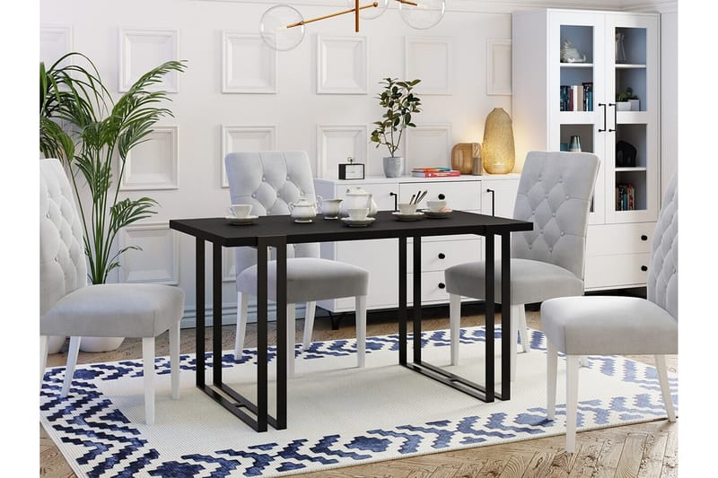 Kintore SpiseBord 80 cm - Sort - Møbler - Borde - Spisebord og køkkenbord