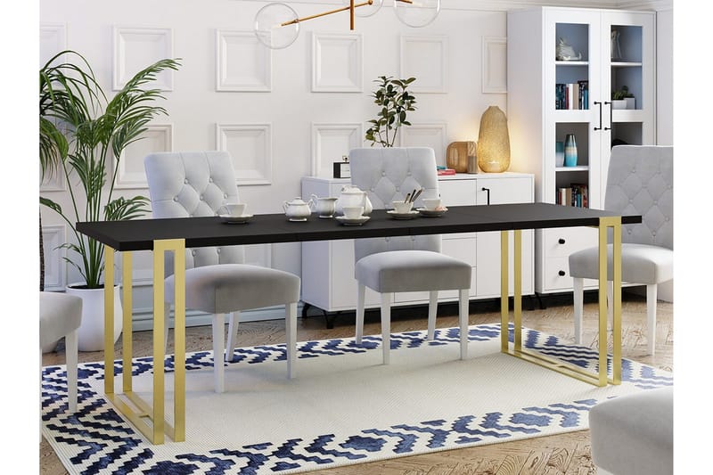 Kintore SpiseBord 80 cm - Sort - Møbler - Borde - Spisebord og køkkenbord