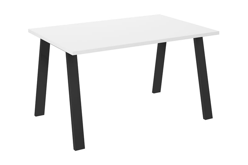 Kleos Spisebord 138 cm - Hvid/Sort - Spisebord og køkkenbord