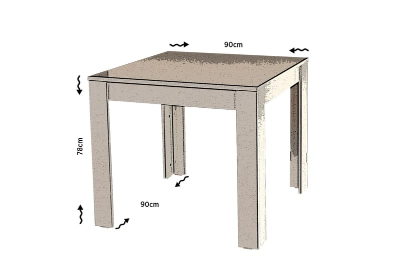 Komfortabelt bord - Eg - Spisebord og køkkenbord