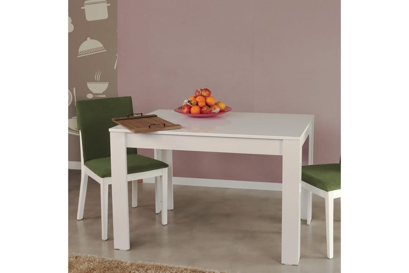 Komfortabelt bord - Hvid - Møbler - Borde - Spisebord og køkkenbord