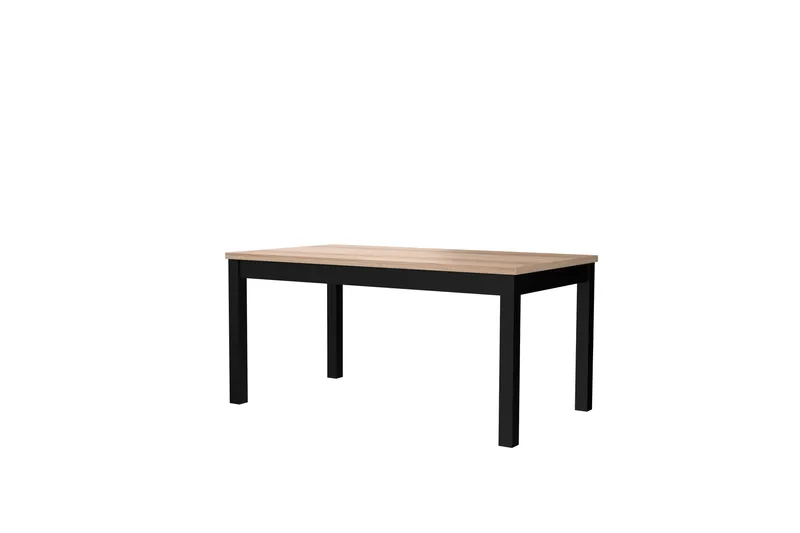 Konitsa Udvideligt Matbord 160 cm - Brun/Sort - Møbler - Borde - Spisebord og køkkenbord