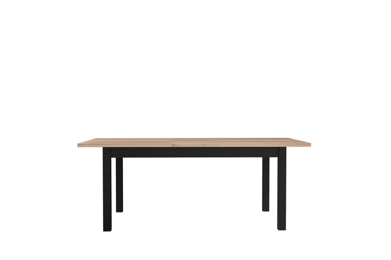 Konitsa Udvideligt Matbord 160 cm - Brun/Sort - Spisebord og køkkenbord