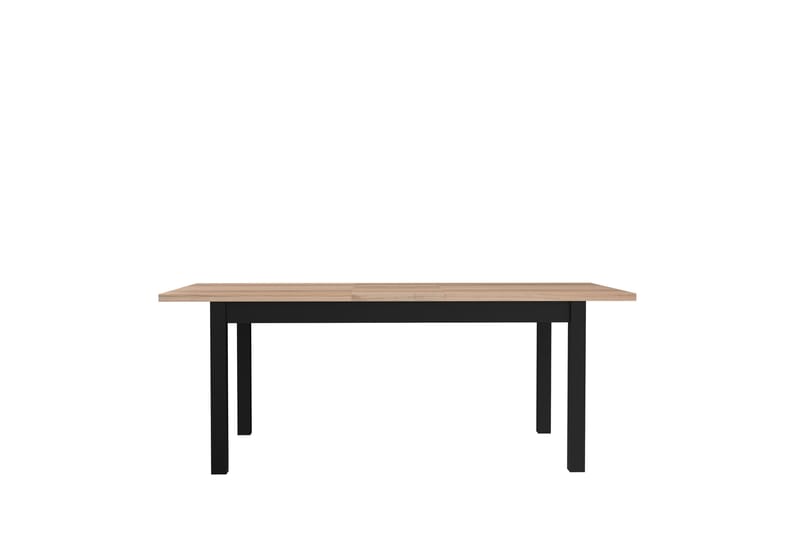 Konitsa Udvideligt Matbord 160 cm - Brun/Sort - Møbler - Borde - Spisebord og køkkenbord