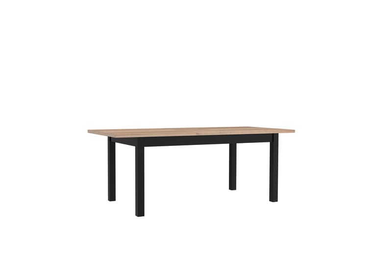 Konitsa Udvideligt Matbord 160 cm - Brun/Sort - Spisebord og køkkenbord