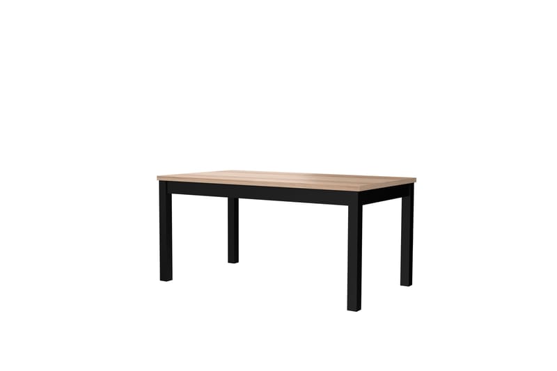 Konitsa Udvideligt Matbord 160 cm - Brun/Sort - Møbler - Borde - Spisebord og køkkenbord