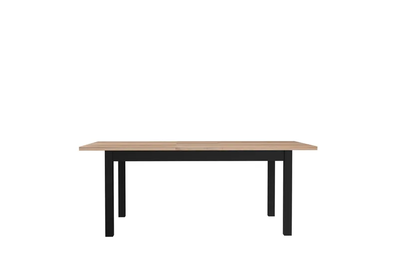 Konitsa Udvideligt Matbord 160 cm - Brun/Sort - Møbler - Borde - Spisebord og køkkenbord
