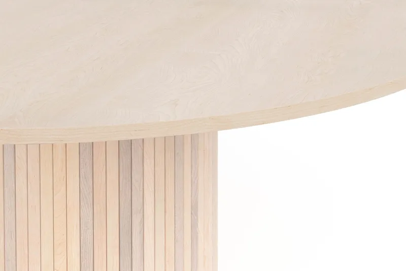 Kopparbo Rundt Spisebord 150 cm - Lyst hvidglaseret egetræ - Møbler - Borde - Spisebord og køkkenbord