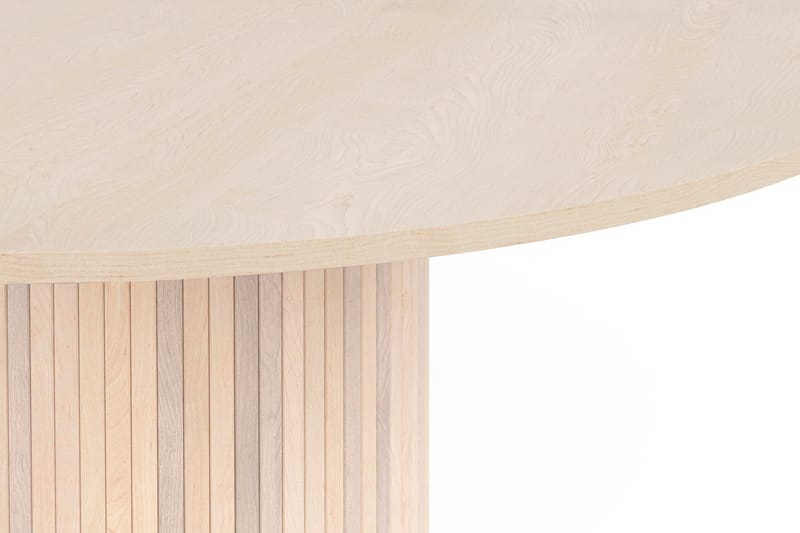 Kopparbo Rundt Spisebord 150 cm - Lyst hvidglaseret egetræ - Møbler - Borde - Spisebord og køkkenbord