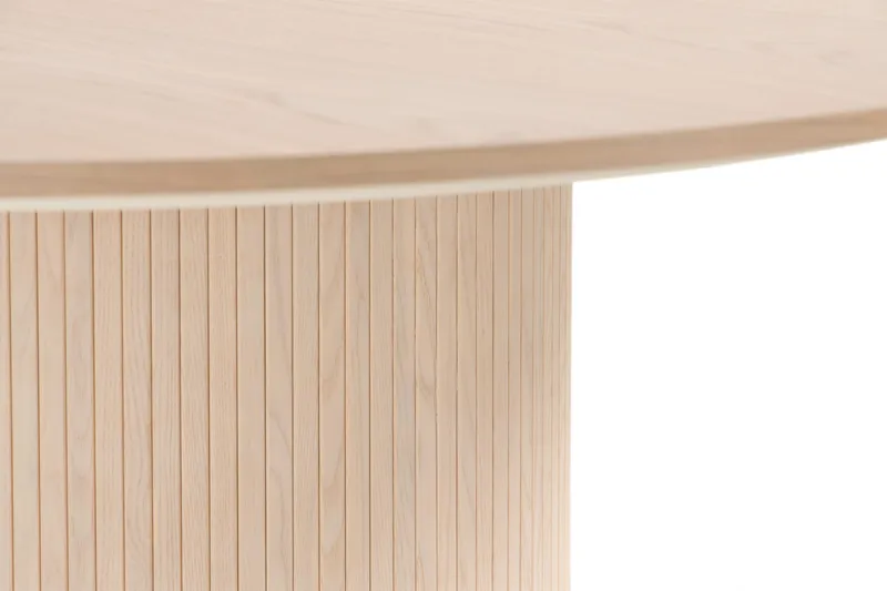 Kopparbo Rundt Spisebord 180 cm - Lyst hvidglaseret egetræ - Møbler - Borde - Spisebord og køkkenbord