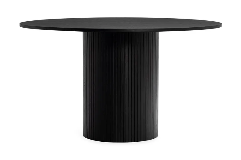 Kopparbo Rundt Spisebord i Træ 130 cm - Sort træ - Møbler - Borde - Spisebord og køkkenbord